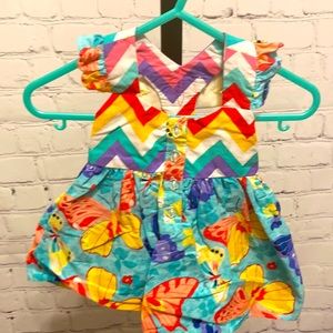 Butterfly back dress